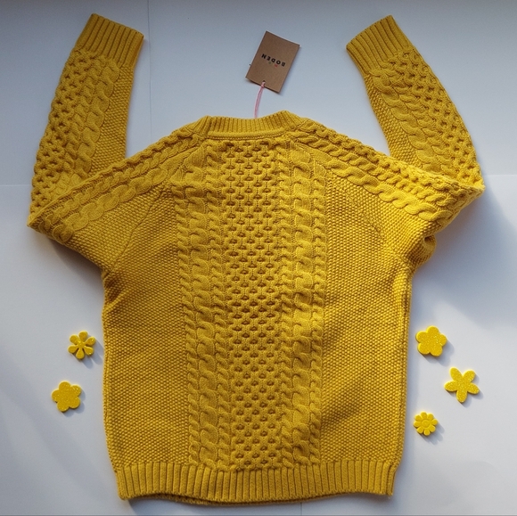 Nwt Mini Boden yellow sweater - Picture 8 of 16
